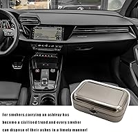 Vista 6 de Ceniceros Portátiles, Mini Cenicero Portátil de Acero Inoxidable con Tapa a Prueba de Viento, Cenicero de Bolsillo Creativo Portátil Impermeable