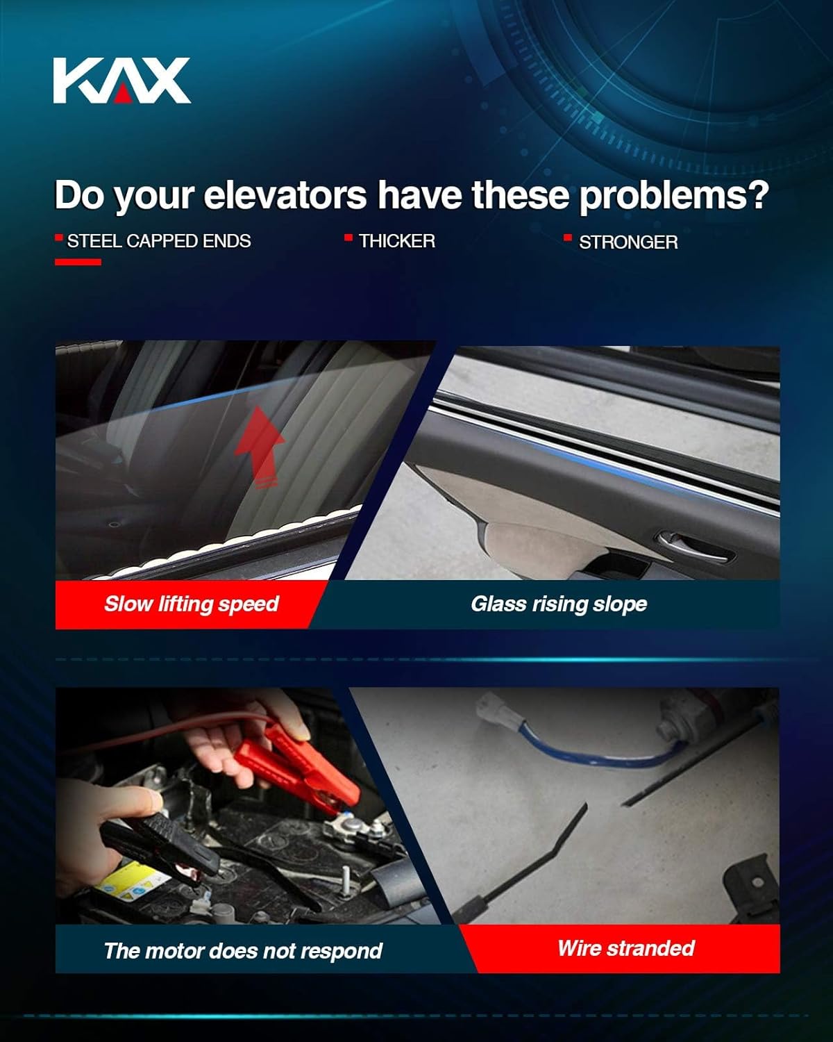 KAX 741-348 Power Window Regulator with Motor Front Left Driver Side Compatible with Frontier 2005-2015 / Xterra 2005-2015 / Pathfinder 2005-2010 / Equator 2009 2010