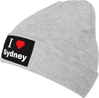 I Love Sydney Beanie Hat for Men Women Skull Cap Winter Knit Caps Soft Ski Hats