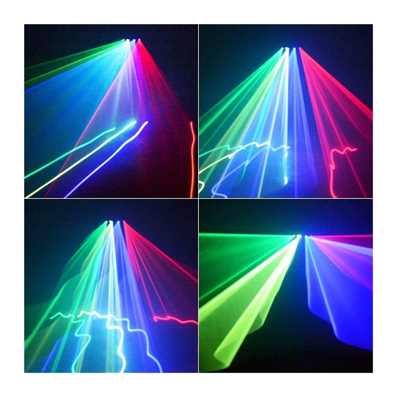 Światła sceniczne LED, 6 otworów LED Light RGBYC Kolorowy wzór linii wiązki światła DJ Disco Party Sterowanie DMX Muzyka Światło Do Tańca Urodziny Bar na wesele