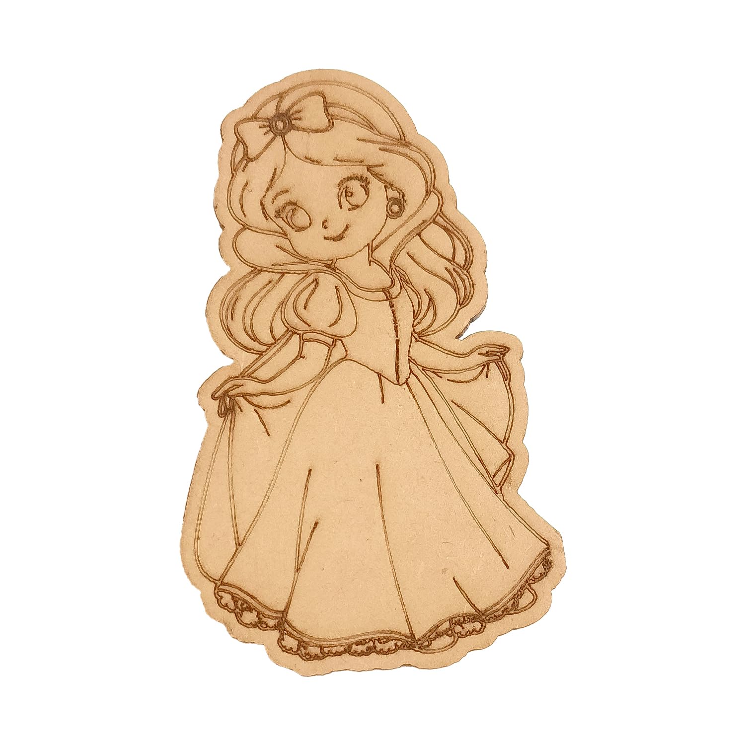 Princess DIY Fridge Magnet Craft Kit (Set of 6) – Pine MDF Wooden Cutout with Acrylic Colors, Brushes & Magnet | Activity for Kids-image-18