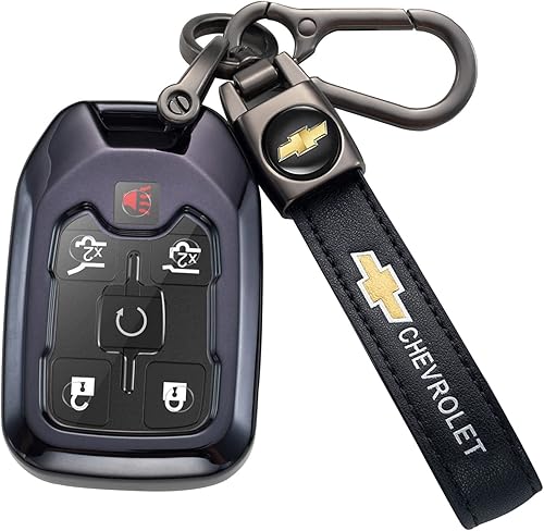 Miniatura 5 de TACOMA Llavero de cuero genuino para Chevy Malibu Camaro Trax Traverse Sonic Cruze Volt Equinox Spark, llavero para hombres y mujeres, accesorios de