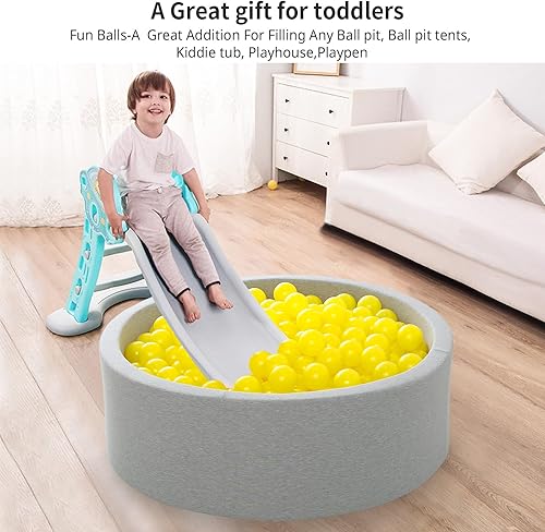 Miniatura 2 de Pelotas para niños - Pelotas de plástico a prueba de aplastamiento de 2.75 pulgadas, sin BPA, sin ftalatos, no tóxicas para fiestas de niños,