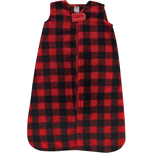 Hudson Baby Unisex Baby Plush Sleeping Bag, Sack, Blanket, Buffalo Plaid, 12-18 Months