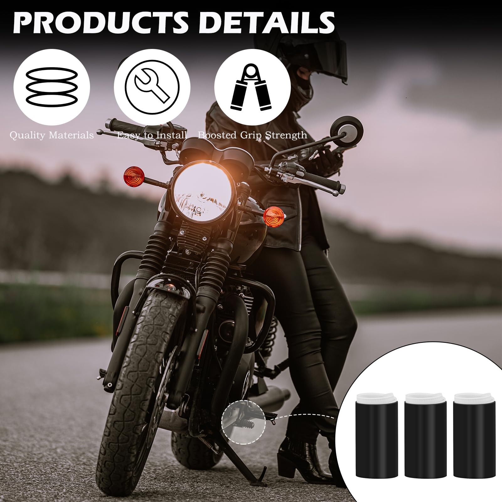 3 pezzi di protezione per le scarpe del cambio della moto, copertura del cambio in gomma siliconica restringibile per motociclette, previene graffi e sporco sulle scarpe, accessori protettivi facili