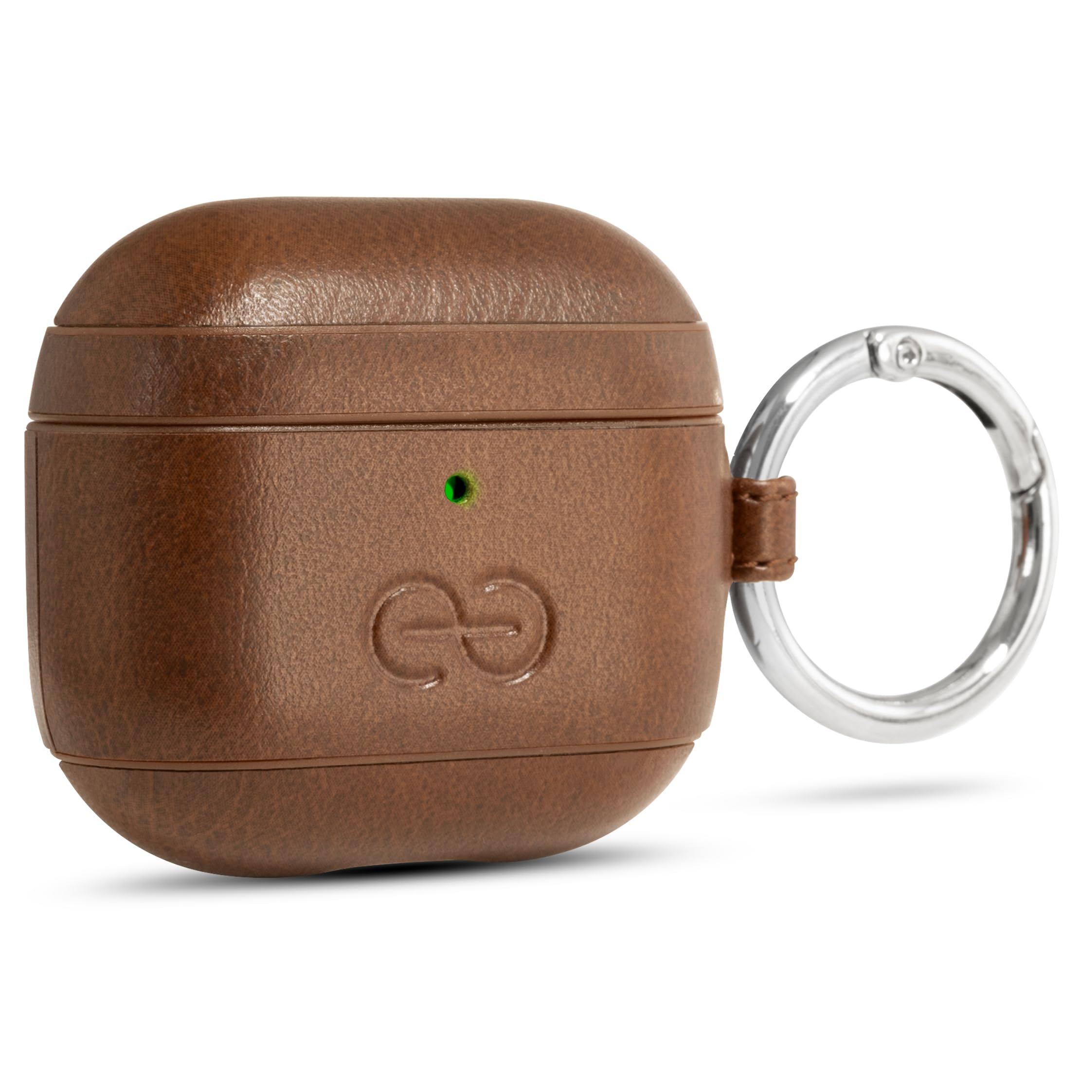 Dreem Om Case Cover with Keychain Clip Compatible with AirPods 4 for Apple AirPods 4th Generation, Vegan Leather AirPod Case for Men & Women, Luxury Earbuds Accessory for iPhone - Caramel — view 72