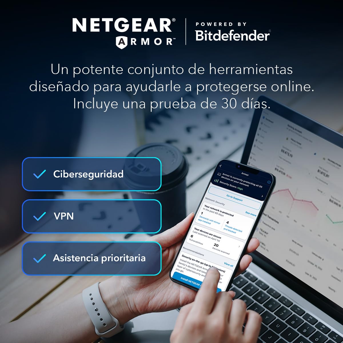 NETGEAR Orbi 370 | Sistema Mesh WiFi 7 | RBE373 | Router WiFi 7 y 2 satélites | hasta 3,6 Gbits/s | Alcance 360 m² | Soporta 70 Dispositivos | Puerto Internet 2.5GB | Dualbanda BE3600 | Blanco