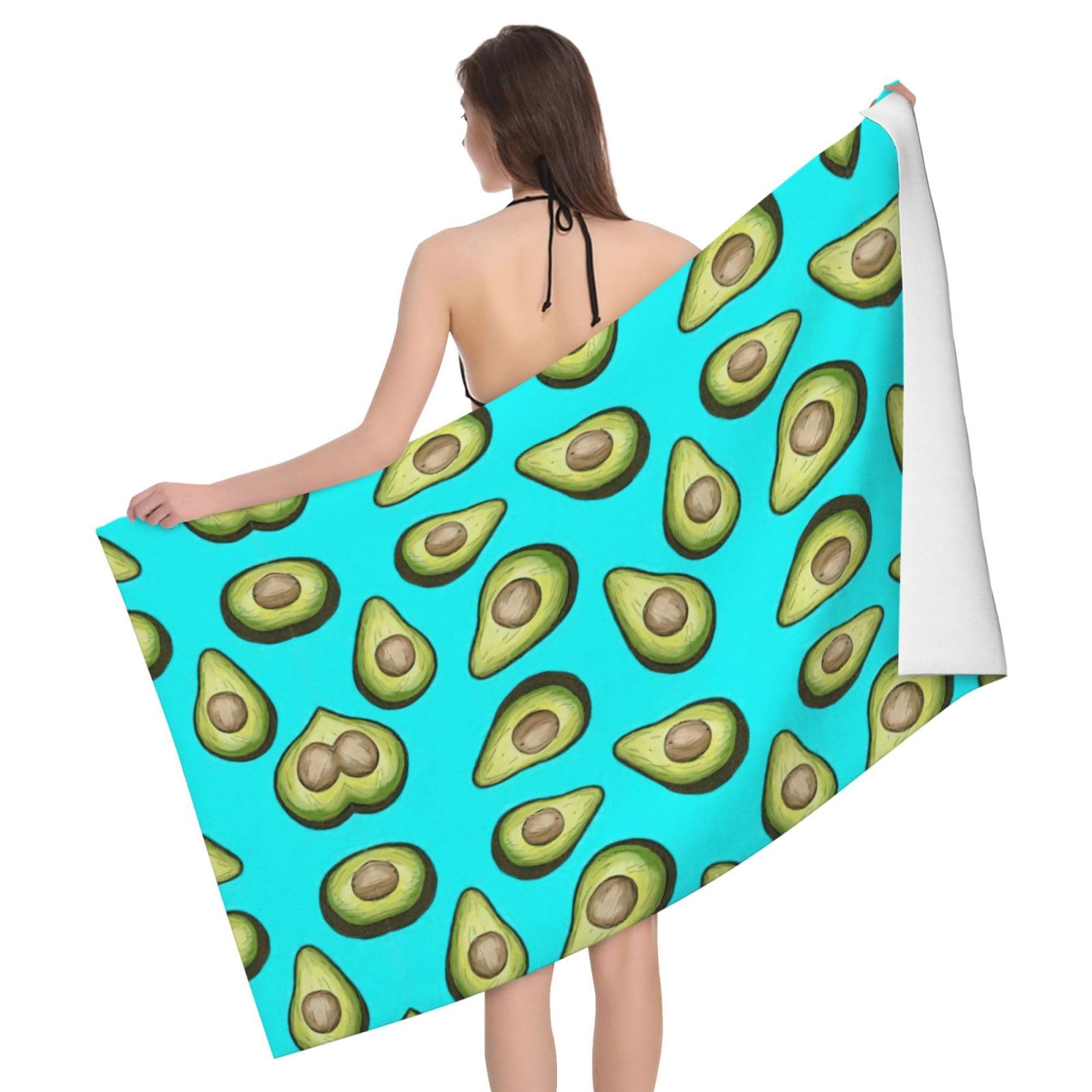 Serviette de bain en microfibre pour douche et sortie de bain tropicale