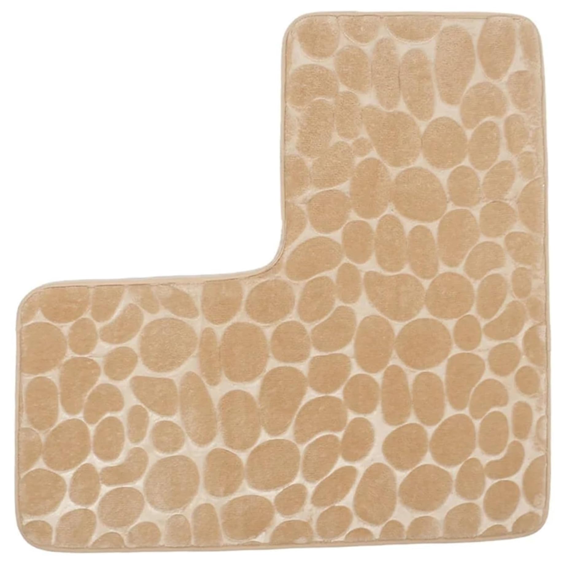 Tapis de douche d'angle 31,5 x 31,5 lavable en machine et tapis douche antidérapant extérieur