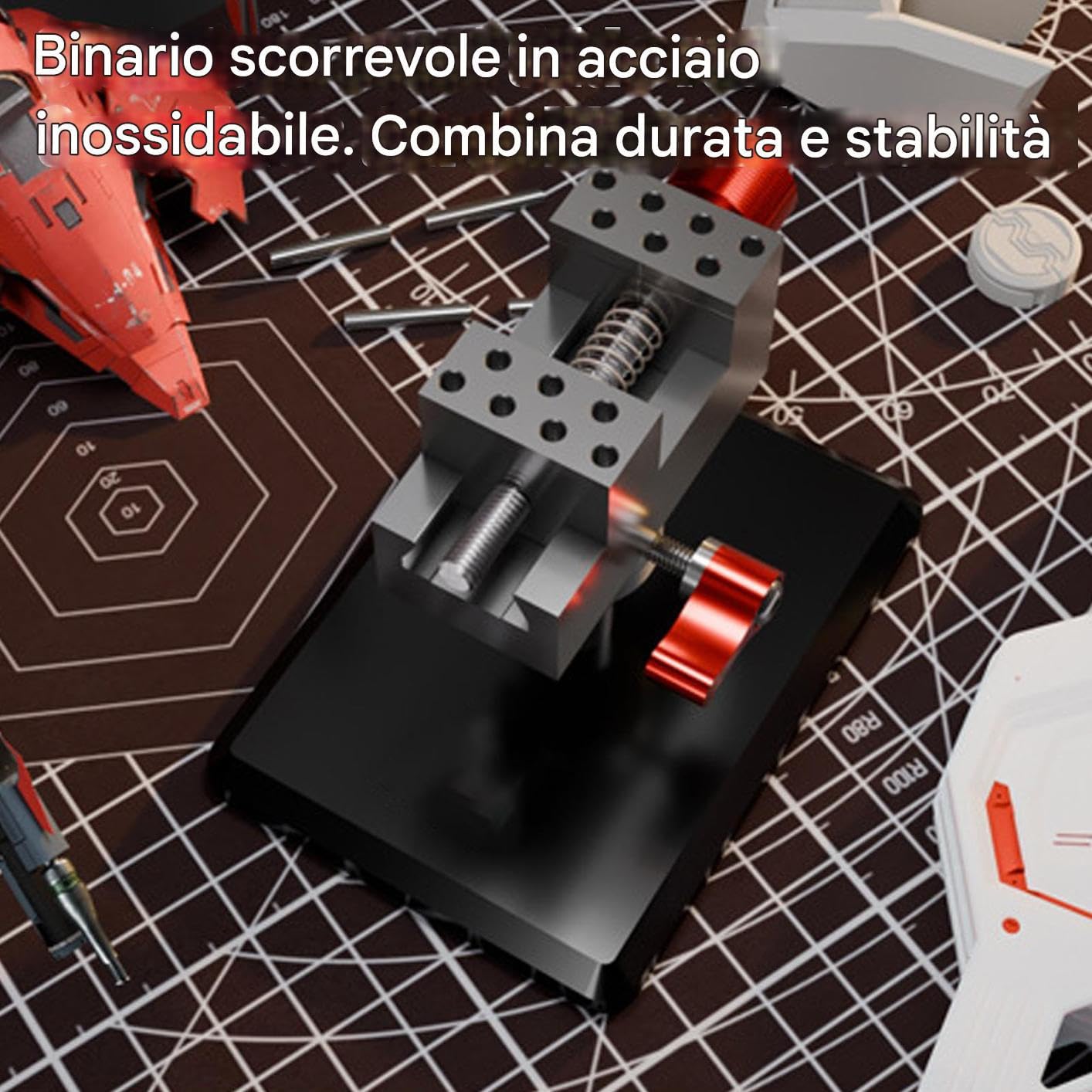 Morsetto Da Banco Mini per Modellismo | Da Tavolo Per Uso Domestico Per Hobbisti Artigiani Riparatori Artisti Professionisti Laboratorio Domestico Scrivania Viaggio