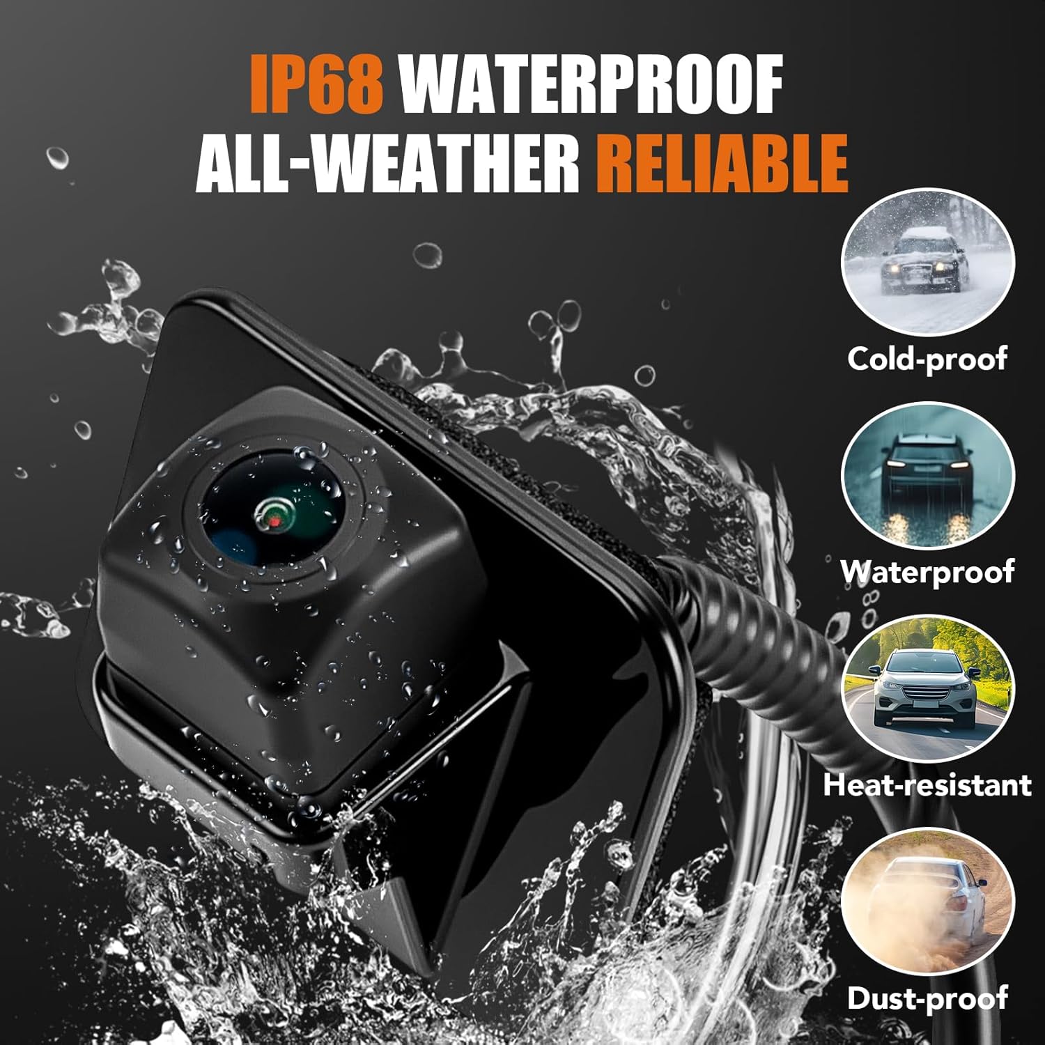 LCWRGS Backup Camera Rear View Compatible with Honda Accord Sedan EX-L/Touring 2014 2015 2016 2017 Night Vision Parking Assist Reverse Camera Replaces# 39530-T2A-U110, 39530-T2A-A21, 39530T2AA31