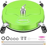 Vista 21 de Limpiador de superficies a presión de 19" con 4 ruedas - Limpiador de superficies de acero inoxidable para accesorio de lavadora a presión