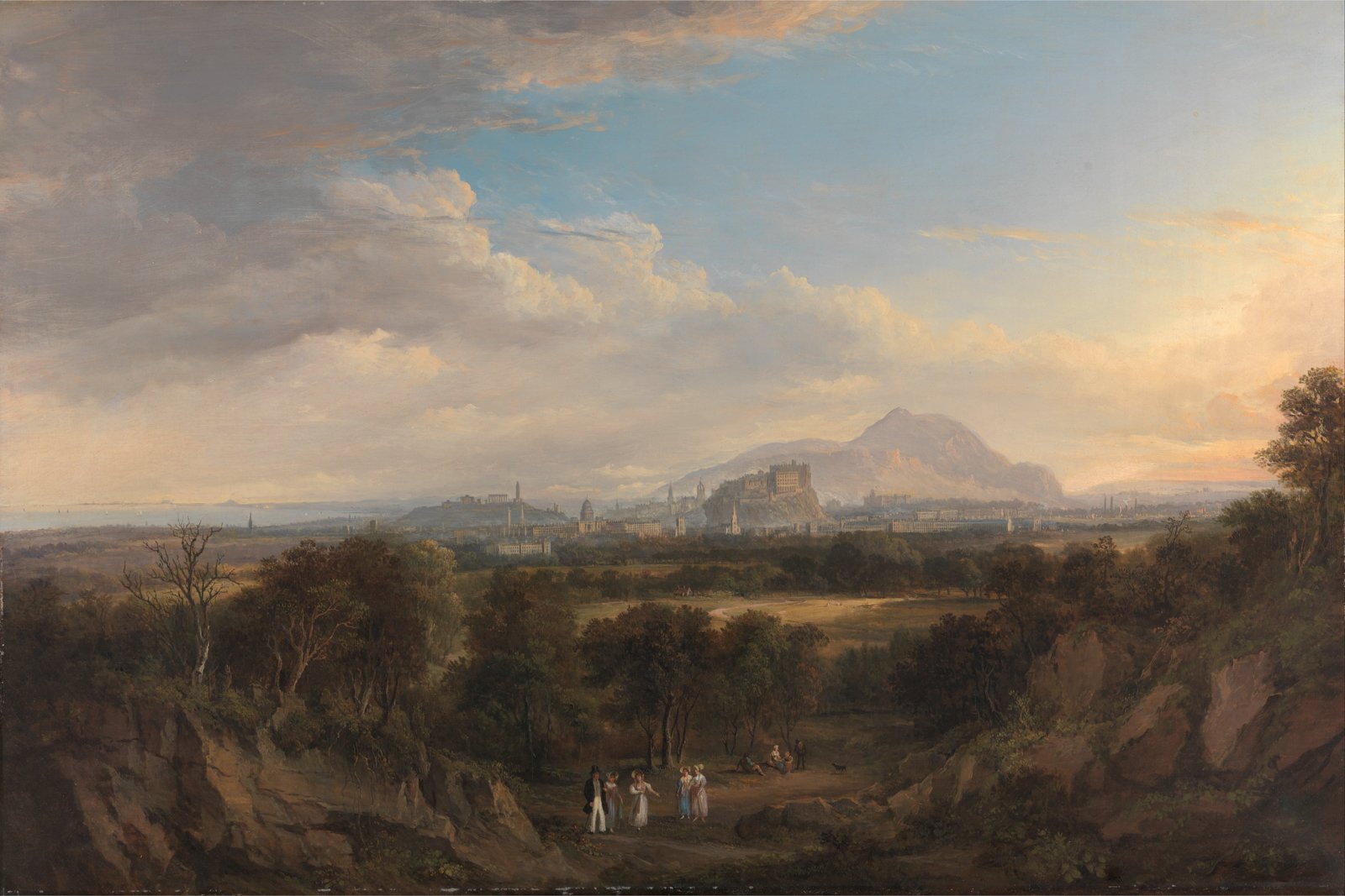 Décoration murale Alexander Nasmyth : A View of Edinburgh pour habiller un grand mur vide