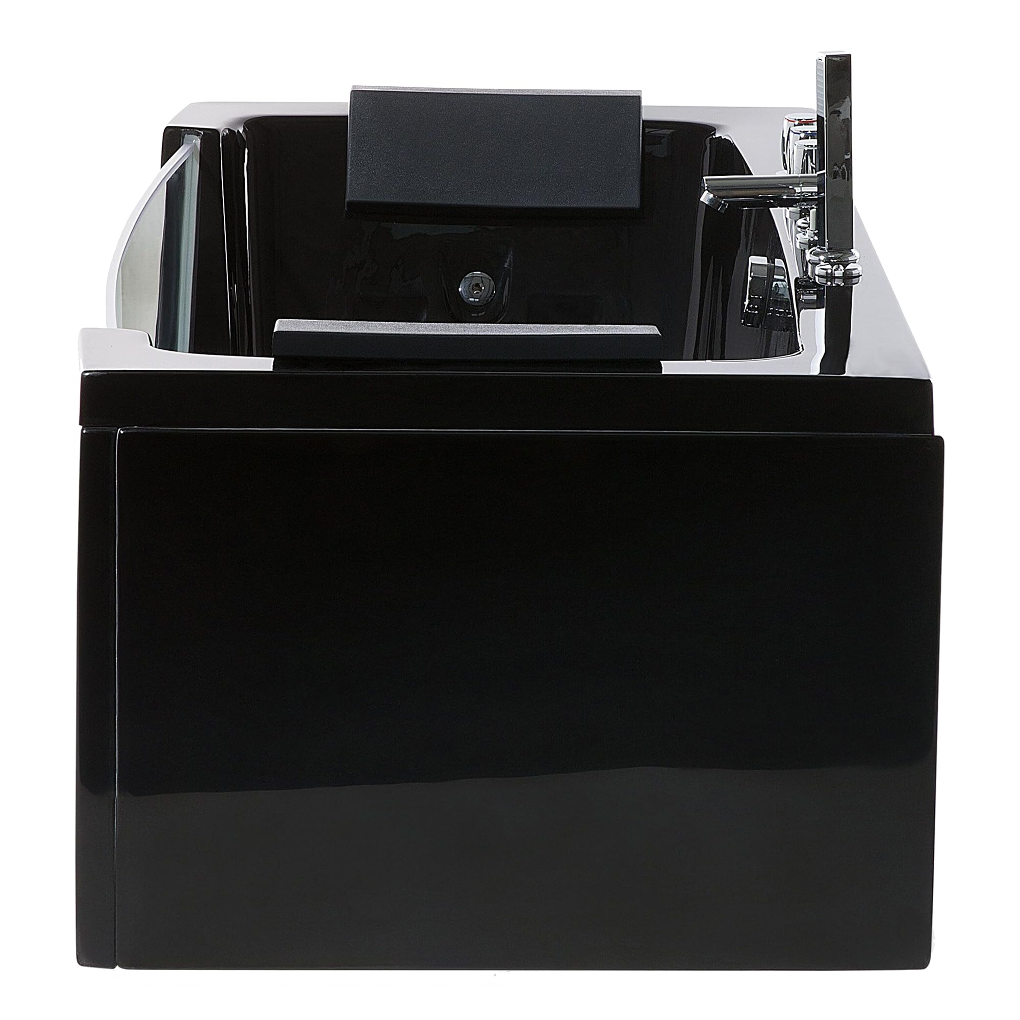 Baignoire Balnéo 150 cm en Acrylique Sanitaire Noir à LED Sous-Marines Samana