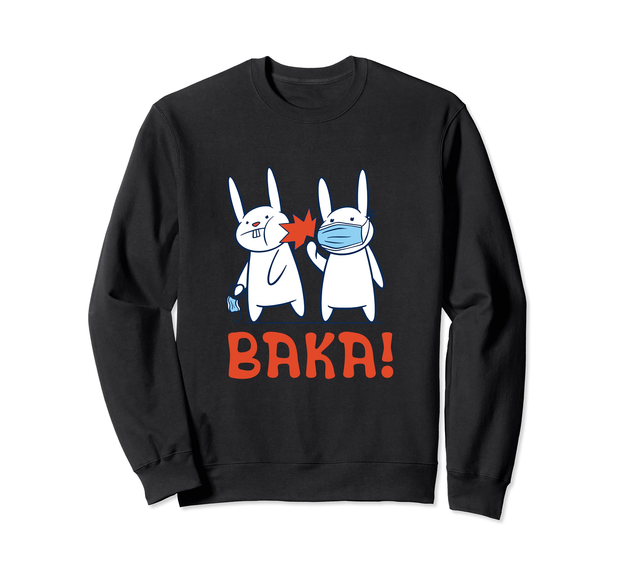 Baka Rabbit Slap Face Mask - Baka Japanese Sweatshirt