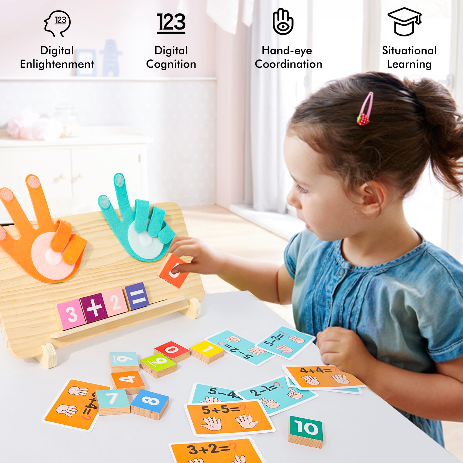 Jouets de Comptage en Bois pour Enfants, Jouet Montessori Mathématiques, Jouet Chiffre d'apprentissage Éducatif pour Garçon et Fille, Jouets Jouets de Comptage en Bois pour Enfants, Jouet Montessori Mathématiques, Jouet Chiffre d'apprentissage Éducatif pour Garçon et Fille, Jouets