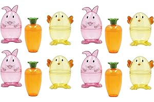 The Dreidel Company Fillable Easter Carrots, Bunny, and Chick Containers, Perfect For...