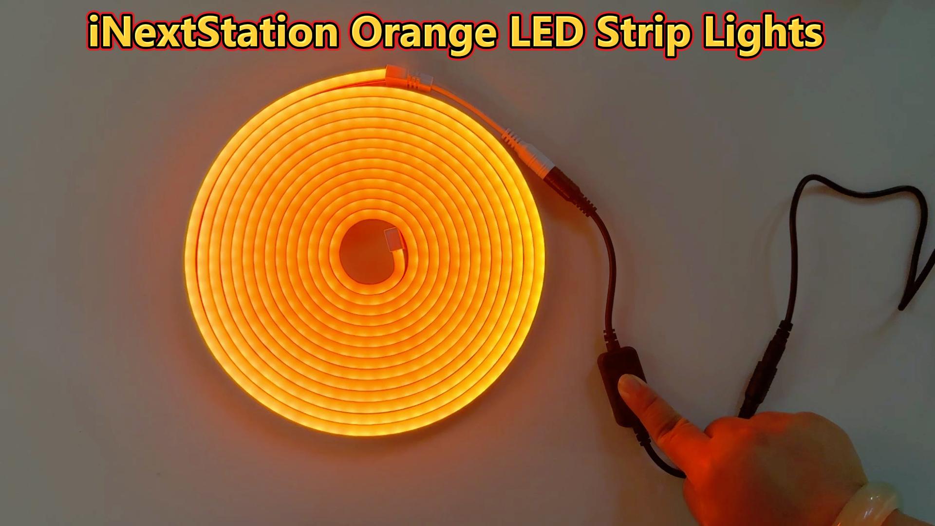 Amazon.com: iNextStation 12V Orange LED Strip Lights 16.4FT