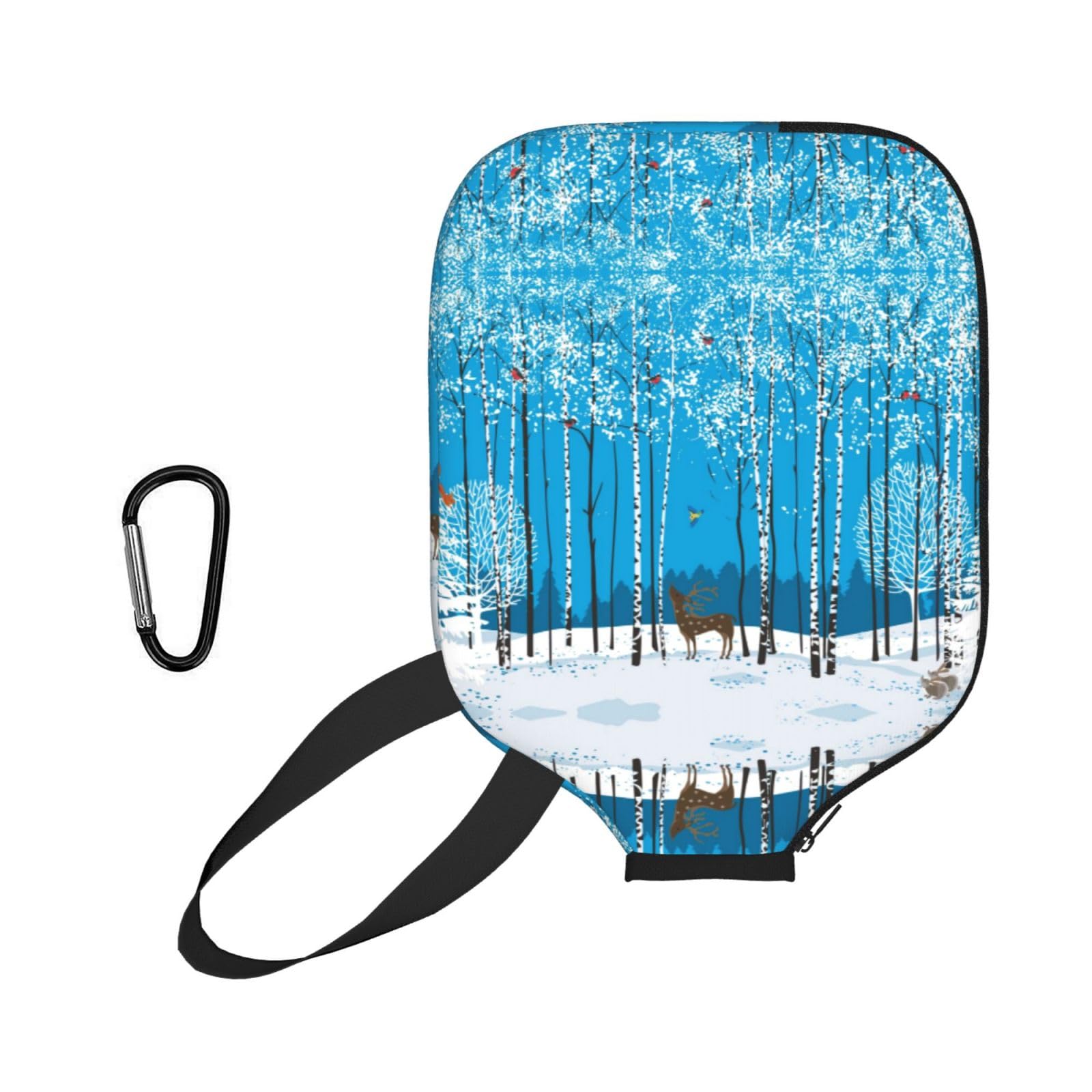 ESNAIUVCD Merry Christmas Birch Tree Print