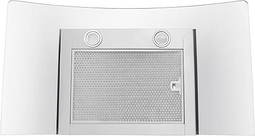 Miniatura 11 de PROLINE Campana extractora de pared de 36 pulgadas, canalizada, 600 CFM, acero inoxidable, luces LED, motor soplador ultra silencioso, 6