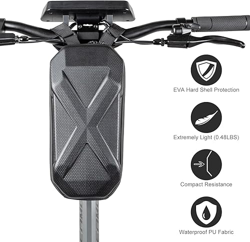 Miniatura 2 de Kugookirin Bolsa universal para scooters, bolsa delantera impermeable, bolsa de manubrio de scooter EVA, bolsa de almacenamiento para scooters