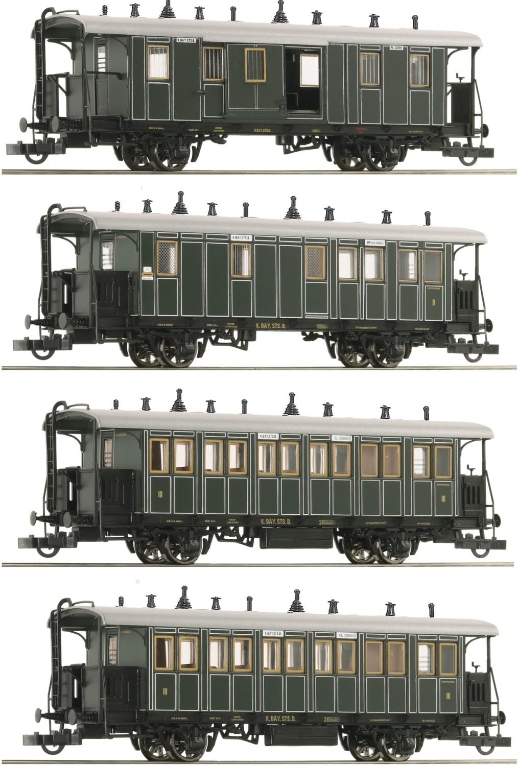 6200197 H0 4-częściowy zestaw kolejek lokalny, K.Bay.STS.B., Ep. I