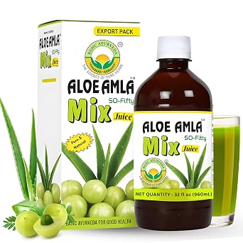Basic Ayurveda Aloe & Amla Mix Juice | 32.46 Fl Oz 960ml