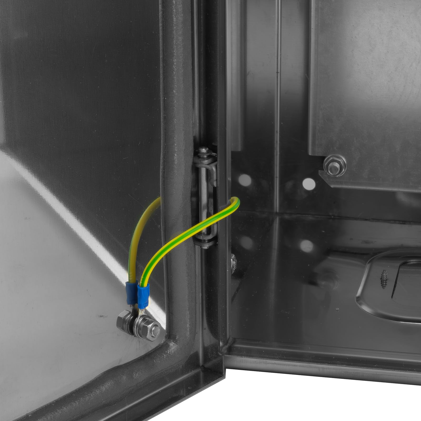 Doktorvolt Verteilerkasten Aufputz Sicherungskasten Aus Edelstahl Leergehäuse 400 x 600 x 260 mm Aufputzverteiler Silber StBox