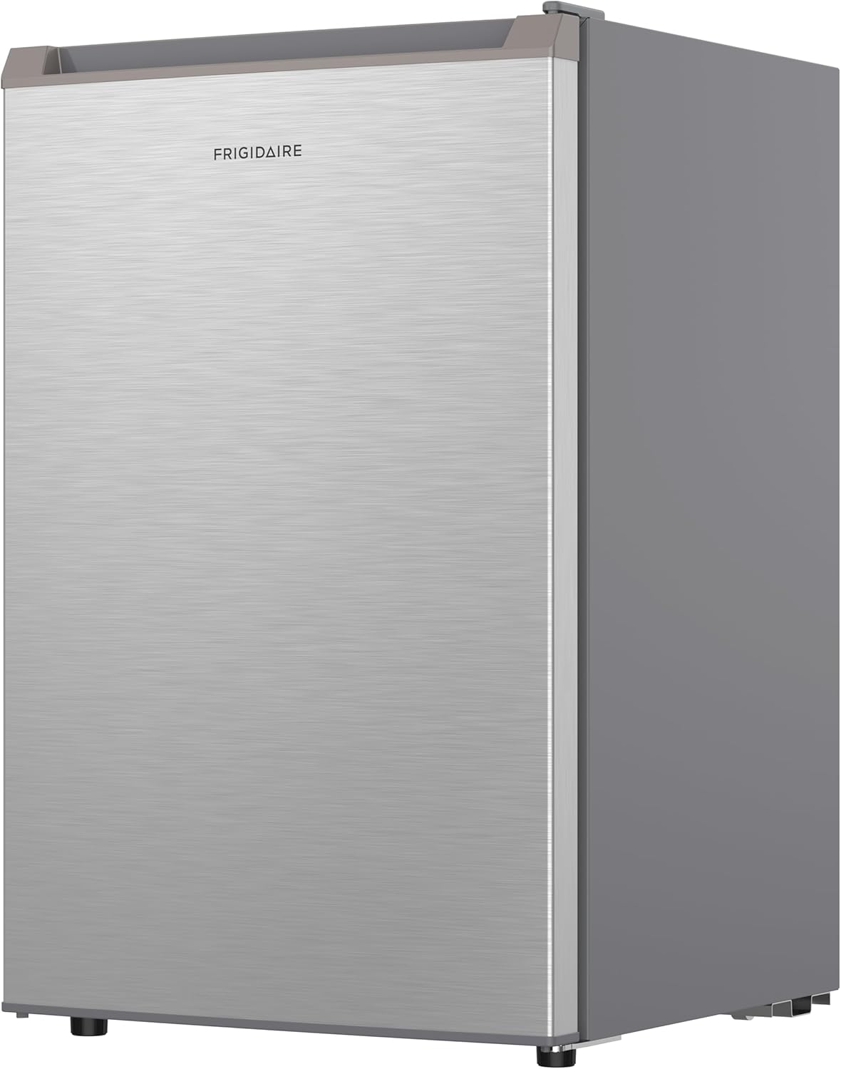 Frigidaire Mini Refrigerator, Compact Freezer Compartment, Adjustable Thermostat Control, Reversible Door, Contemporary Series, 4.5 cu ft, Platinum