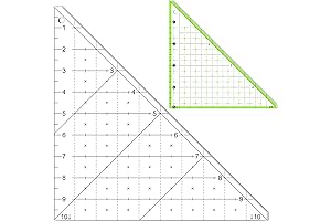 Triangle Ruler for Quilting: 2Pcs Precision Cutting Tools