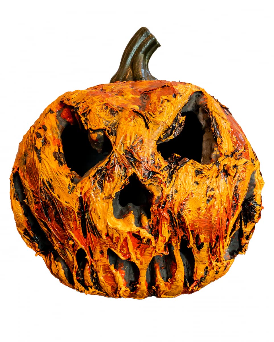 Calabaza De Halloween Sonriente Con Luz LED 32 cm – Decoración Espeluznante Y Acogedora Para Puerta O Ventana, Ambiente Clásico De Otoño