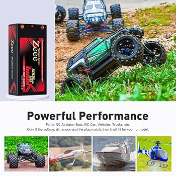 【2本セット】zeee リポバッテリー 6000mAh Amazon.com: Zeee 2S Lipo Battery 6000mAh 80C 7.4V Hard Case