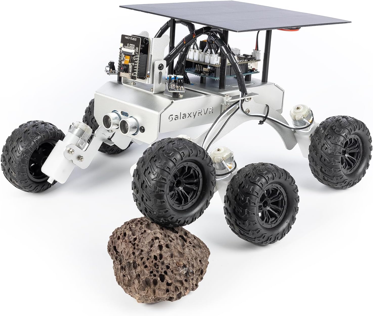 SunFounder GalaxyRVR Mars Rover Kit, Smart Video Robot Car Kit Compatible with Arduino Uno R3 with ESP32 CAM for Real-Time FPV Visuals, R3 Board & Rechargeable Batteries Included