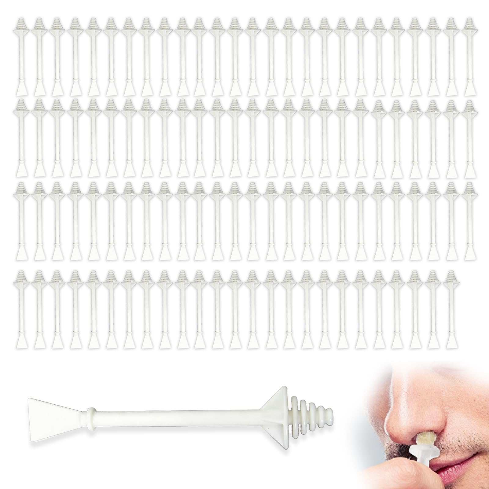 Jetstream 100 varillas de cera para nariz, cera para el vello nasal, aplicadores de cera para el vello nasal y la nariz