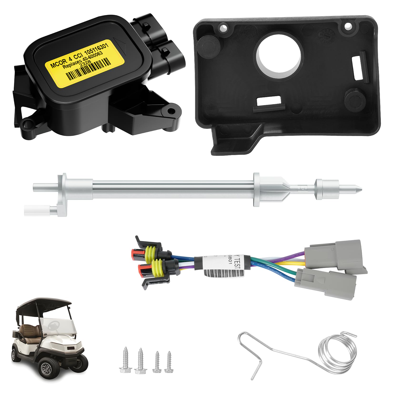 Drive-up MCOR 4 Umwandlung Drosselklappenpotentiometer, passend für Club Car DS/Carryall/Tempo- AM293101, 105116301 (MCOR 4 Umbausatz)