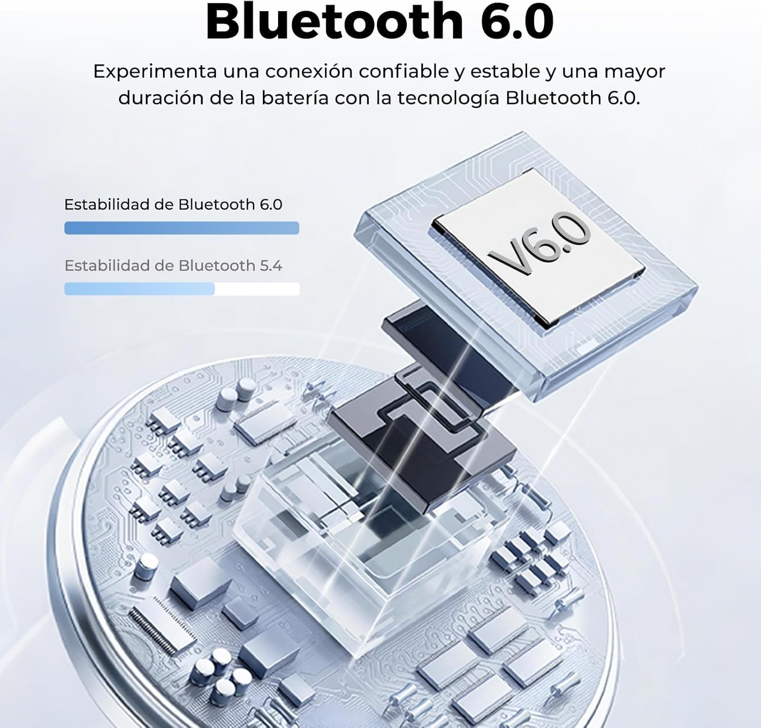 MS106 Auriculares Traductor en Tiempo Real AI Bluetooth 6.0, Auriculares Traductores Simultáneos IA con 150 Idiomas y 9 Modos, 60h de Autonomía, IPX5 Impermeable para Viajes, Negocios y Aprendizaje