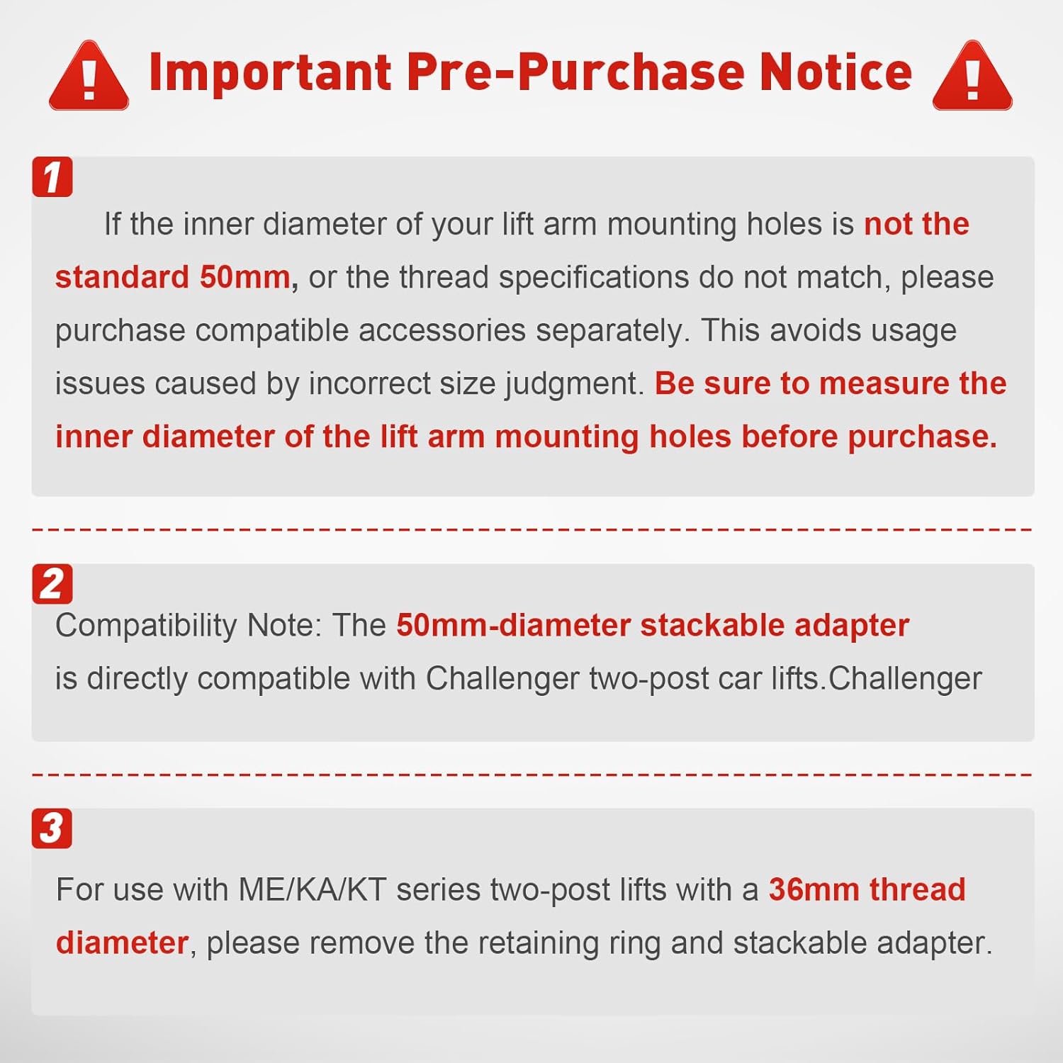 Two Post Lift Adapter,Car Lift Accessories Compatible with KATOOL Lift Vehicle Adapter 10000LB-18000LB