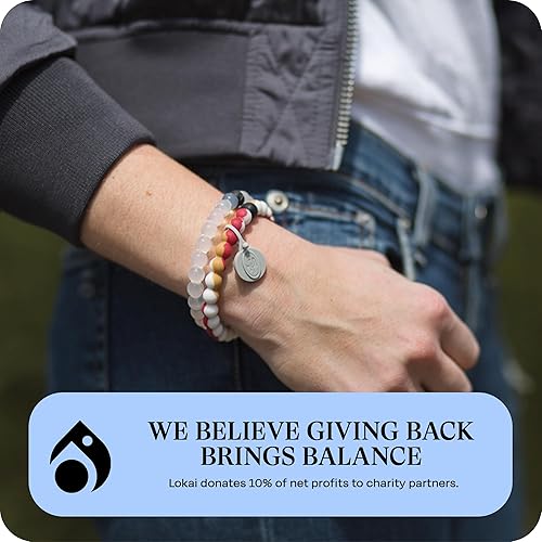 Miniatura 79 de Lokai NFL Football Collection - Pulseras de cuentas para hombres y mujeres, joyería de silicona, pulsera de moda para un ajuste cómodo