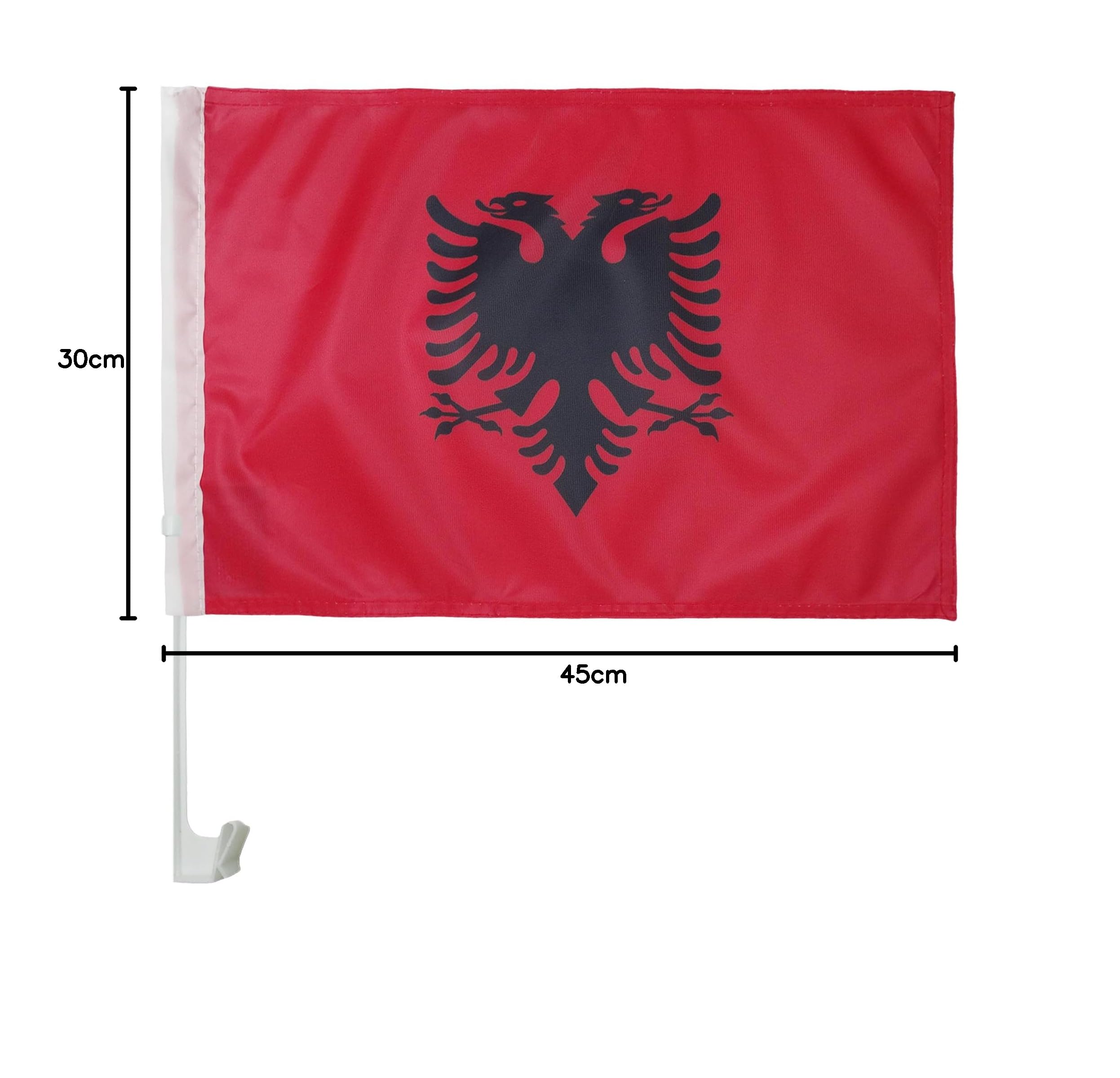 AZ FLAG Bandiera per Auto Albania 45x30cm - Car Flag Albanese