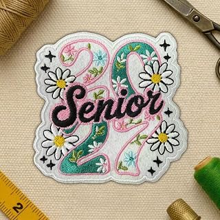 Class of 2027 자수 패치 시니어 졸업 아이언 온 선물 DIY | Class of 2027 자수 패치 시니어 졸업 아이언 온 선물 DIY 청바지 재킷 백팩 모자 고등학교 시니어