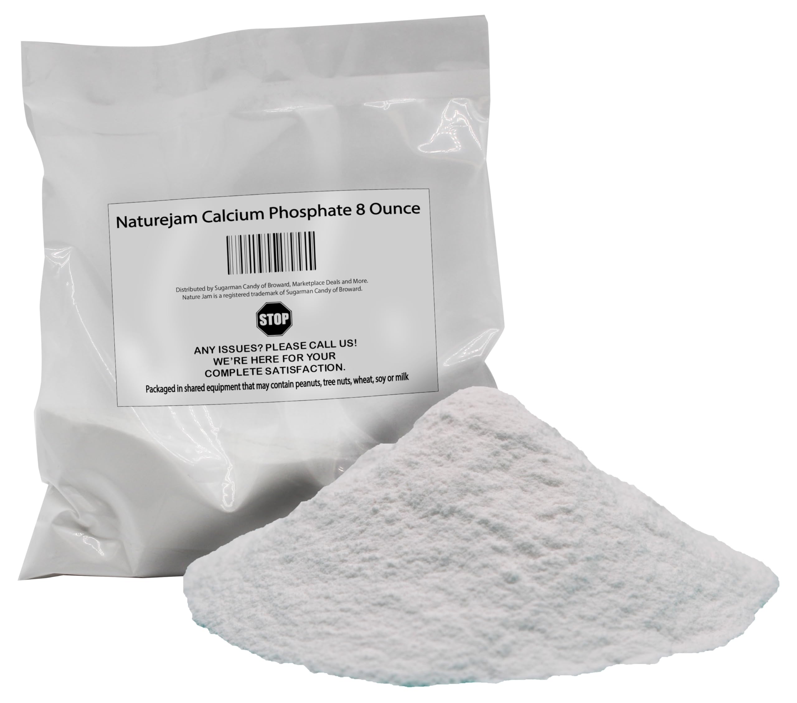 Naturejam Calcium Phosphate 8 Ounce-Food Grade-Mixture of monocalcium Phosphate and Calcium Acid Pyrophosphate