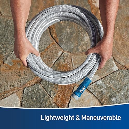 Miniatura 5 de Orbit VersaFlex - Manguera de jardín de 50 pies x 58 pulgadas, ligera, duradera, 400 PSI, acoplamiento de fácil agarre