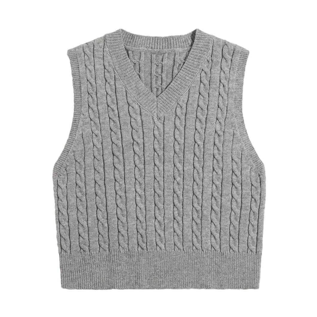 Gestreept, gebreid vest - ROOD - 22.00€ - Kiabi