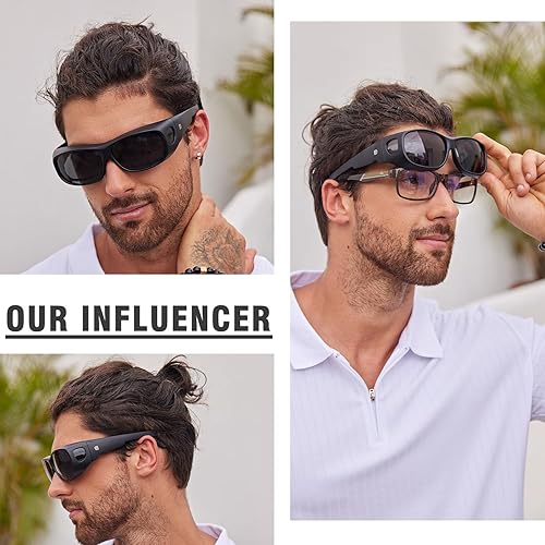 Miniatura 2 de DUCO Gafas de sol envolventes para hombres y mujeres, polarizadas, protección UV, DC8965