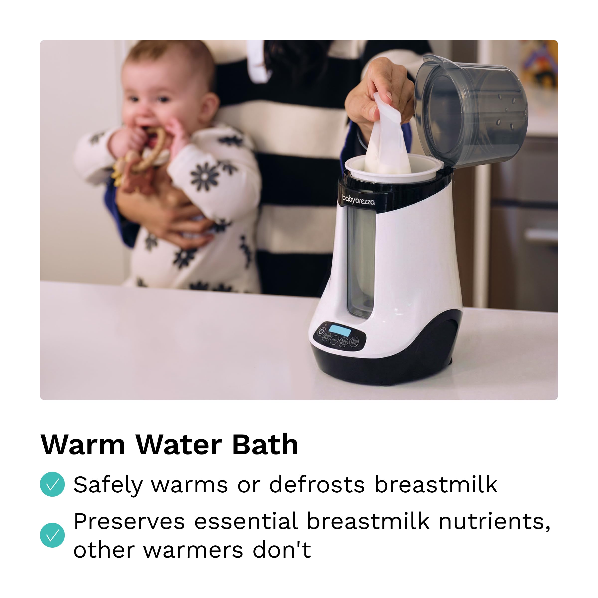 Amazon | Baby Brezza スマート哺乳瓶ウォーマー 母乳ウォーマー +