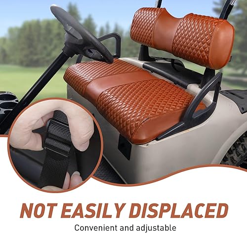 Miniatura 5 de NOKINS Fundas de asiento de carrito de golf para EZGO RXV OEM Cojín de asiento ordinario, respaldo de asiento delantero Funda de asiento EZGO de