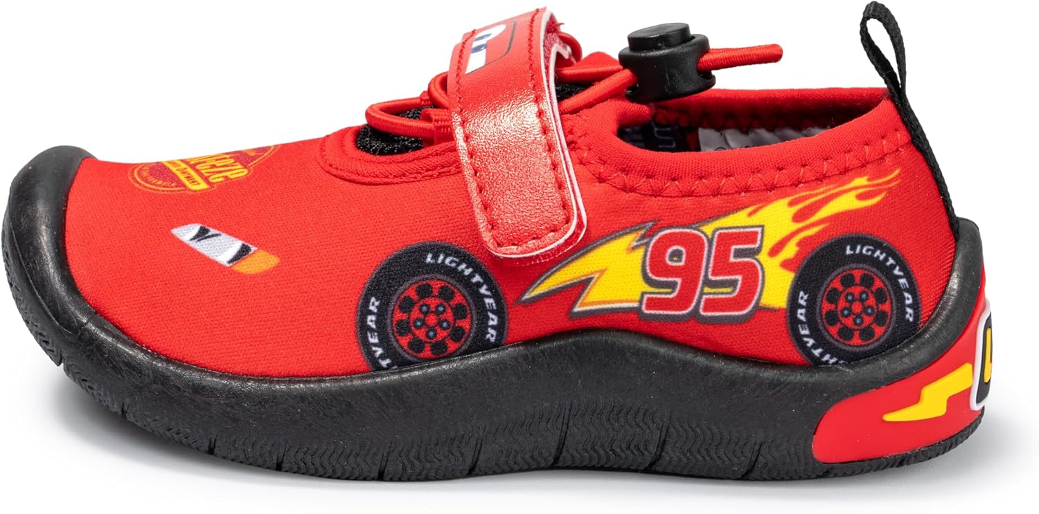 Disney Cars Water Shoes - Lightning McQueen Aqua Sock for Toddler Kids - Fashion Foot Protection for Water - Image 2