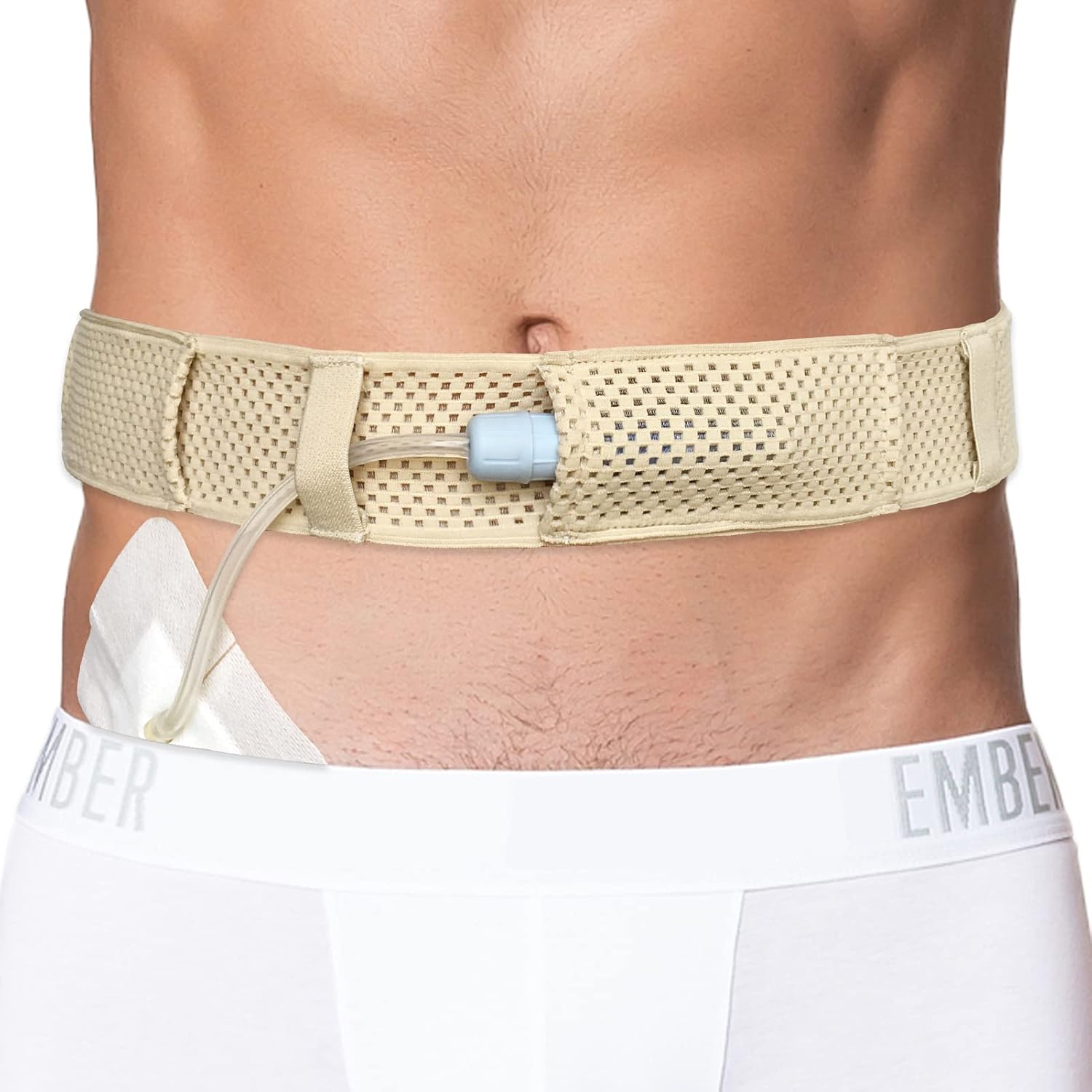 Mesh Breathable PD Belt Peritoneal Dialysis Catheter Accessories Supplies Soft Transfer Set Holder Protector Belts for Stomach Feeding Peg J Tube Women Men Adults Beige Mesh Breathable PD Belt Peritoneal Dialysis Catheter Accessories Supplies Soft Transfer Set Holder Protector Belts for Stomach Feeding Peg J Tube Women Men Adults Beige