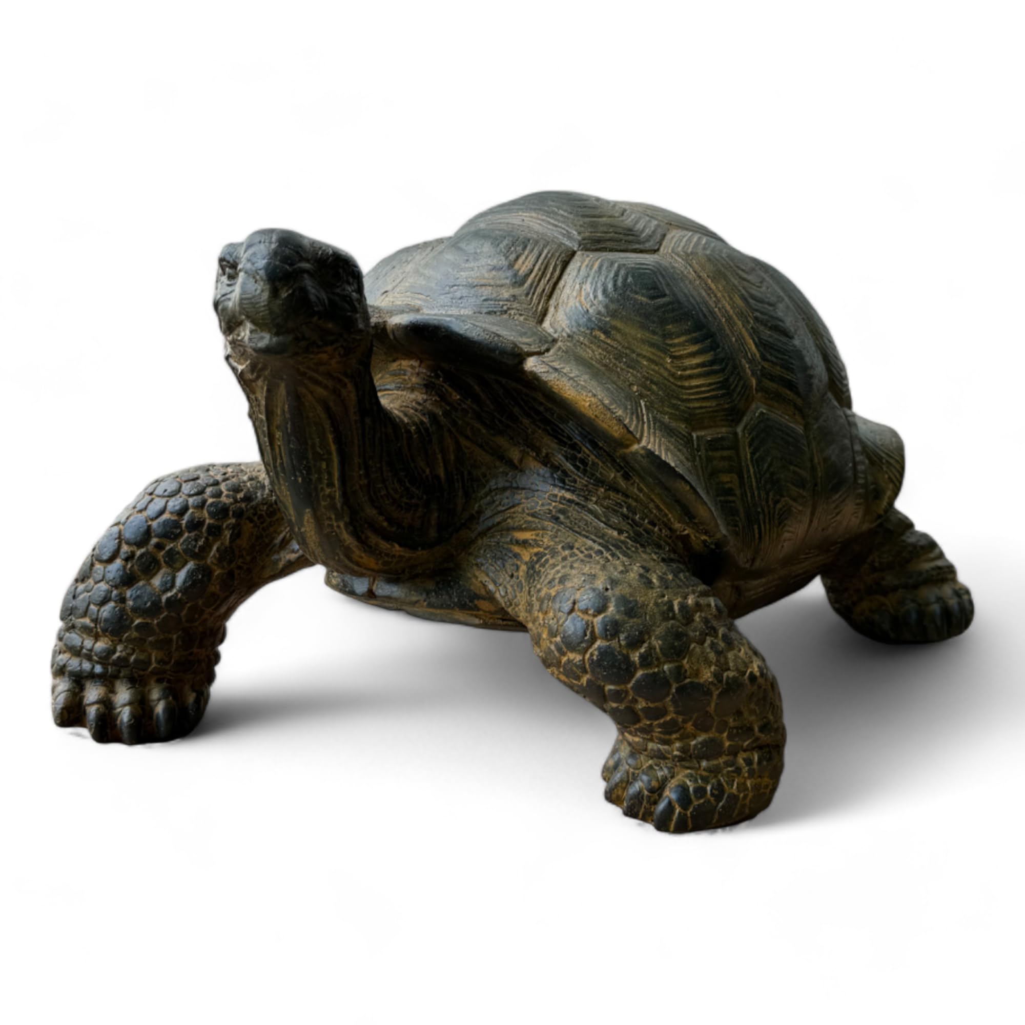 Stein Schildkröten – Pool, Garten, Terrasse - Langlebig und Wetterbeständig – Gelblich aus Glasfaserbeton – 32, 47 und 65 cm (Groß)