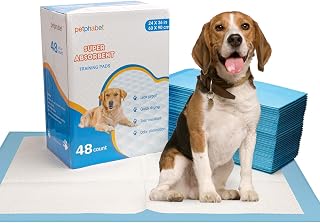 petphabet XXL Puppy pads 60x90cm Welpenunterlagen Trainingsunterlagen Puppy Training Pads Welpentoilett Ultra saugfähig inkontinenzunterlage für Welpen Hund Puppy Training Pads 52 stück